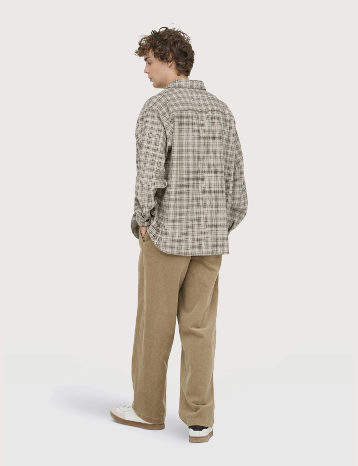 Only & Sons Surchemise Homme Waleed Corduroy Blanc Kaki - 3