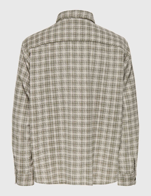 Only & Sons Surchemise Homme Waleed Corduroy Blanc Kaki - 4