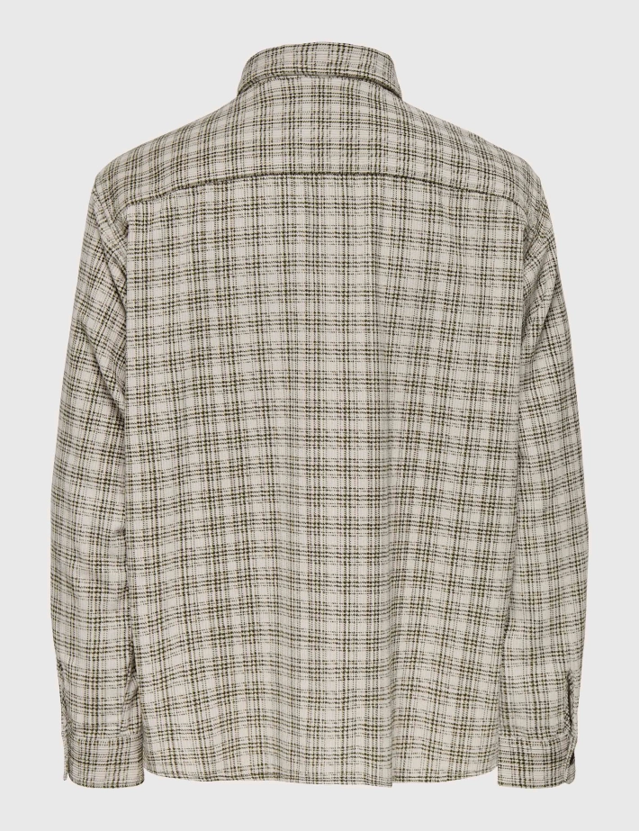 Only & Sons Surchemise Homme Waleed Corduroy Blanc Kaki - 4