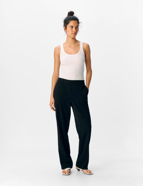 OBJECT Pantalon Large Femme Lisa Noir - 4