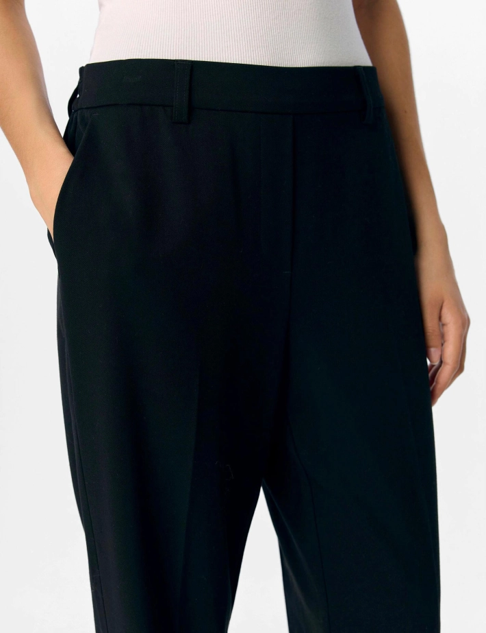 OBJECT Pantalon Large Femme Lisa Noir - 3