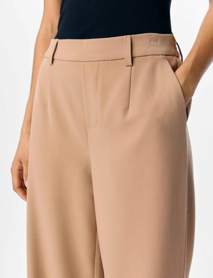 OBJECT Pantalon Large Femme Lisa Camel - 3