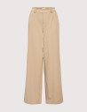OBJECT Pantalon Large Femme Lisa Camel