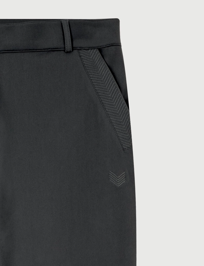 HBT Basics Essentiels Warm Tech | Christina Pantalon Chino Femme Anthracite - 2