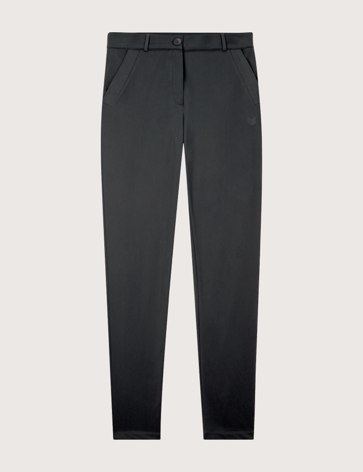 HBT Basics Essentiels Warm Tech | Christina Pantalon Chino Femme Anthracite