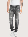 REPLAY Jean Homme Coupe Slim Anbass 34R Gris
