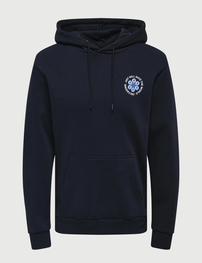 Only & Sons Sweat Capuche Homme Ceres Claude Noir - 2