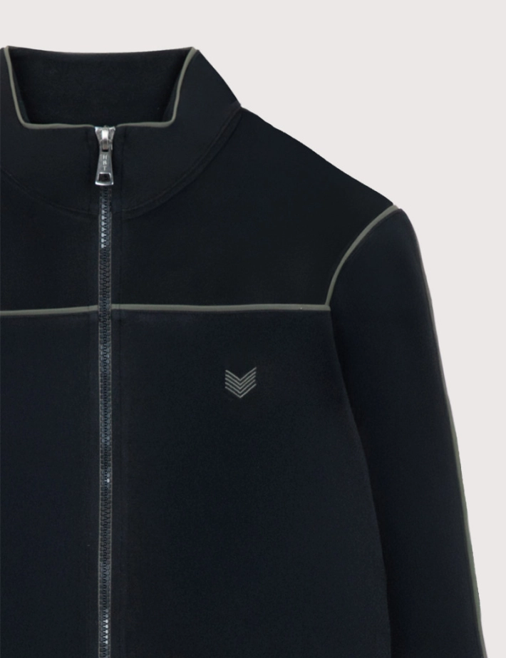 HBT Basics Street Warm Tech | Jammy Zipper Homme Noir - 2