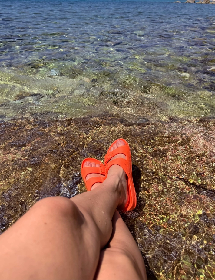 CACATOES Sandales Femme Bahia Orange Fluo - 4