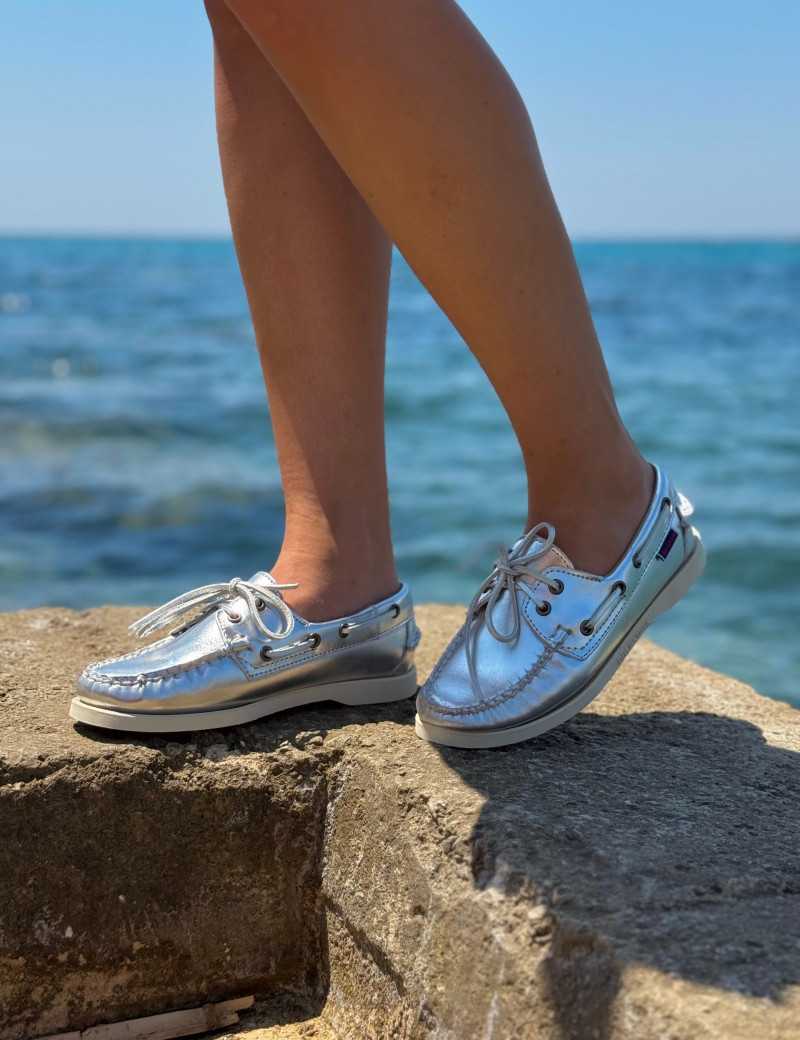 Chaussures Bateau Femme Sebago Calypso Skimmer Blanc - Pointure 7M, Neuf Avec Emballage