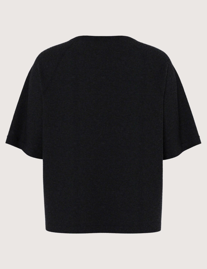 PIECES T-Shirt Manches Courtes Col Rond Bree Noir - 2