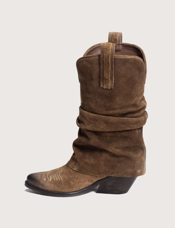 History 541 Bottes Santiags Camoscio Daim India 25 Marron - 3