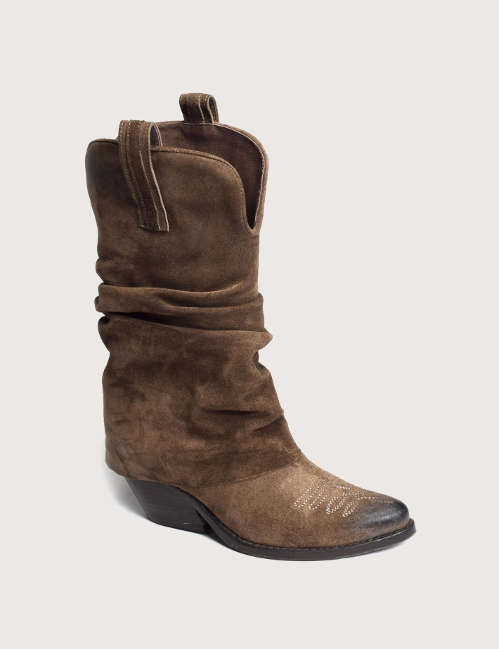 History 541 Bottes Santiags Camoscio Daim India 25 Marron - 5