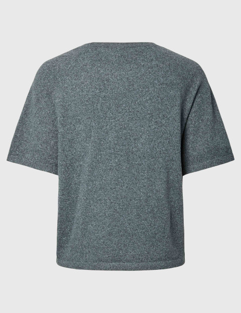 PIECES T-Shirt Manches Courtes Col Rond Bree Anthracite - 4