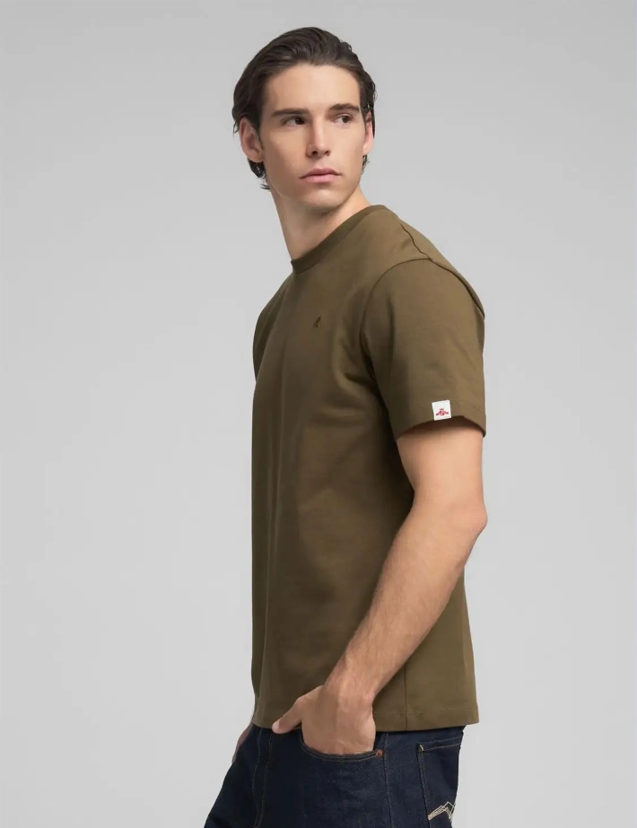 REPLAY T-Shirt Homme Manches Courtes Relaxed Vert Kaki - 3