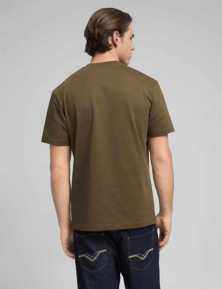 REPLAY T-Shirt Homme Manches Courtes Relaxed Vert Kaki - 2