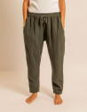 AOKYANOS Pantalon Femme Boston Vert Kaki