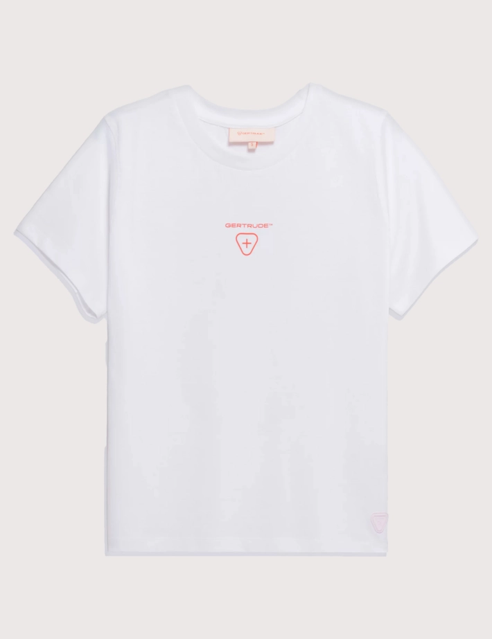 GERTRUDE T-Shirt Femme Manches Courtes Leopoldine Tech Blanc