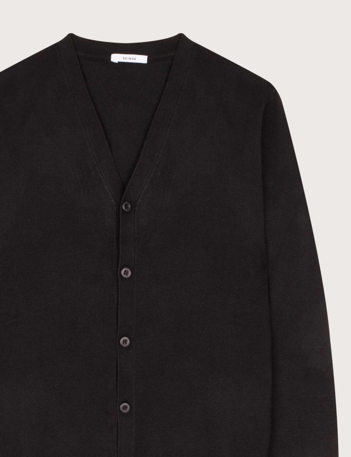SSEINSE Cardigan Homme Col V Noir - 2