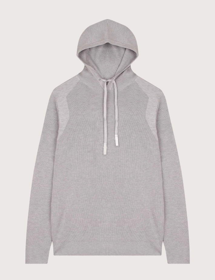 SSEINSE Pull à Capuche Homme Beige