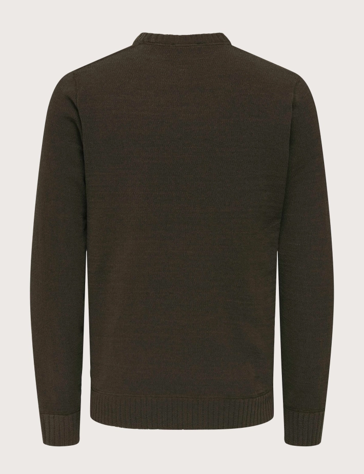 Only & Sons Tricot Homme Ethan Marron - 2