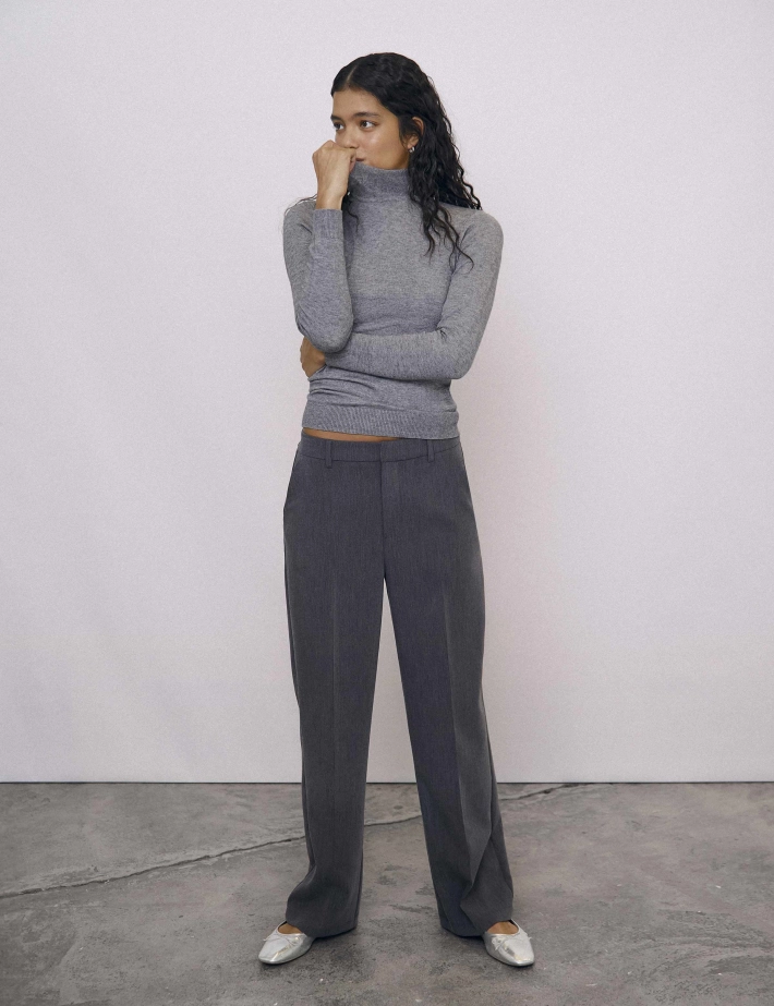 OBJECT Pantalon Femme Casual Sigrid Gris - 2