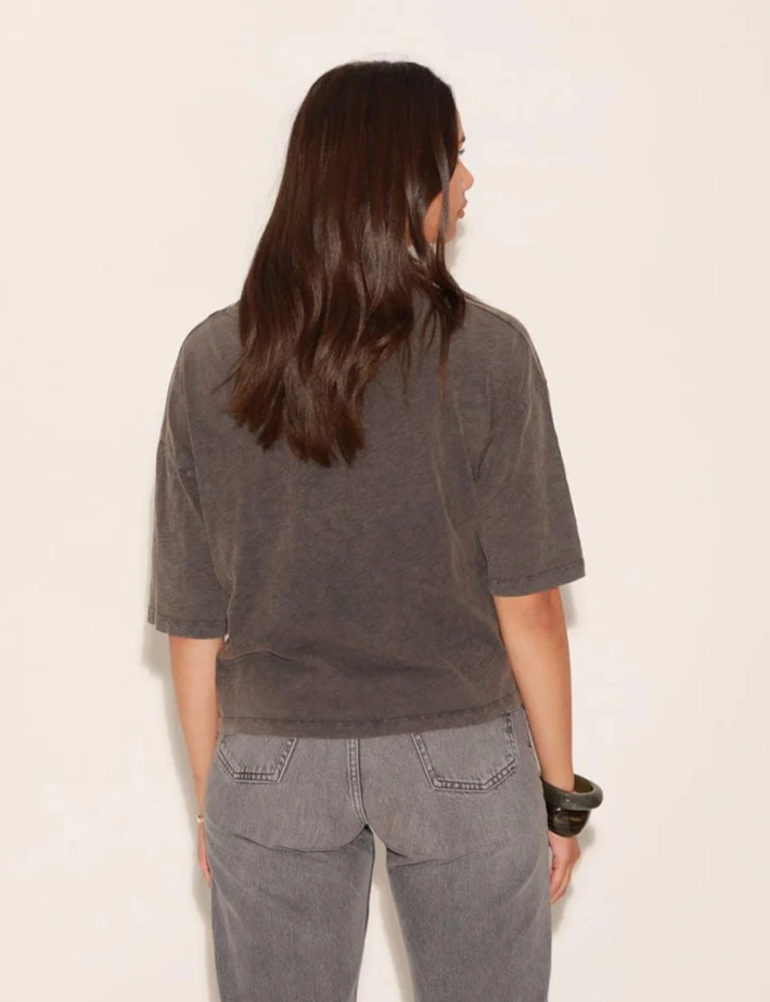 One Tee T-Shirt Femme Manches Courtes Anna Noir - 2