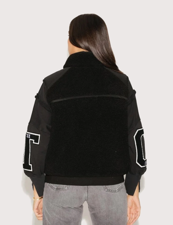 One Tee Gilet Femme Sans Manches Sherpa Erika Noir - 2