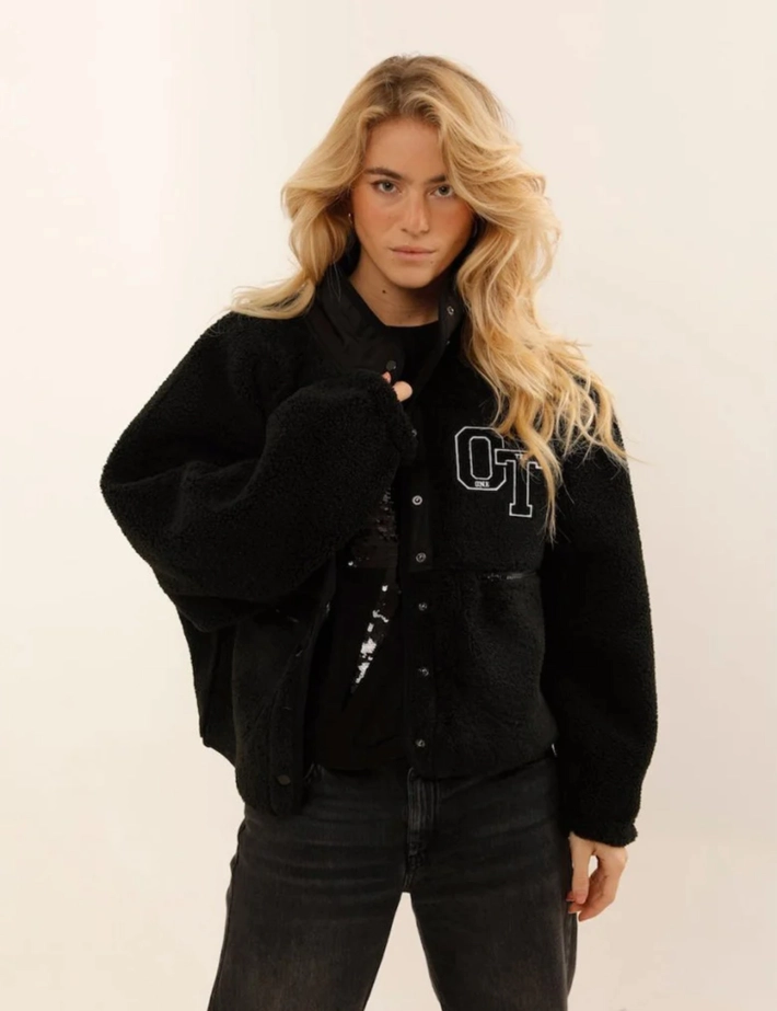 One Tee Veste Femme Sherpa Rebecca Noir