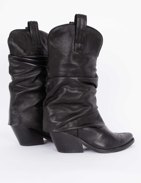 History 541 Bottes Santiags Missouri Cuir India 25 Noir - 4