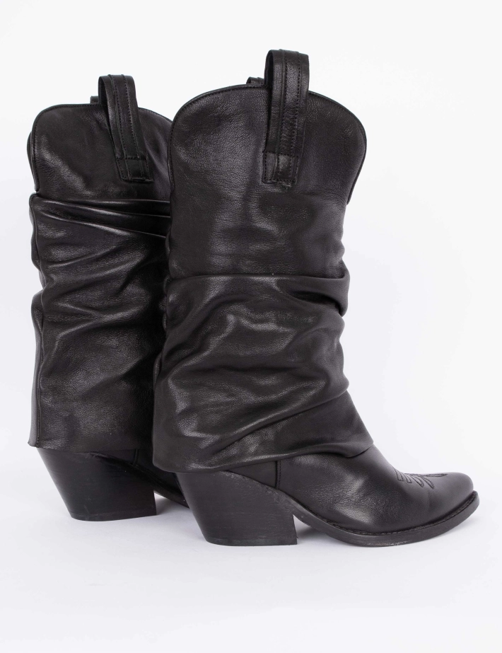 History 541 Bottes Santiags Missouri Cuir India 25 Noir - 4