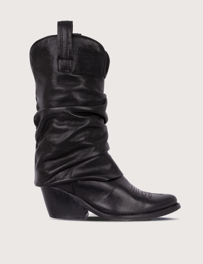 History 541 Bottes Santiags Missouri Cuir India 25 Noir
