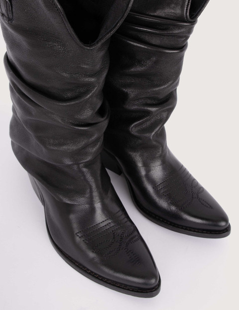 History 541 Bottes Santiags Missouri Cuir India 25 Noir - 3