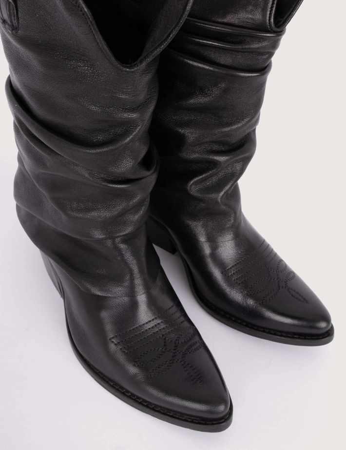 History 541 Bottes Santiags Missouri Cuir India 25 Noir - 3