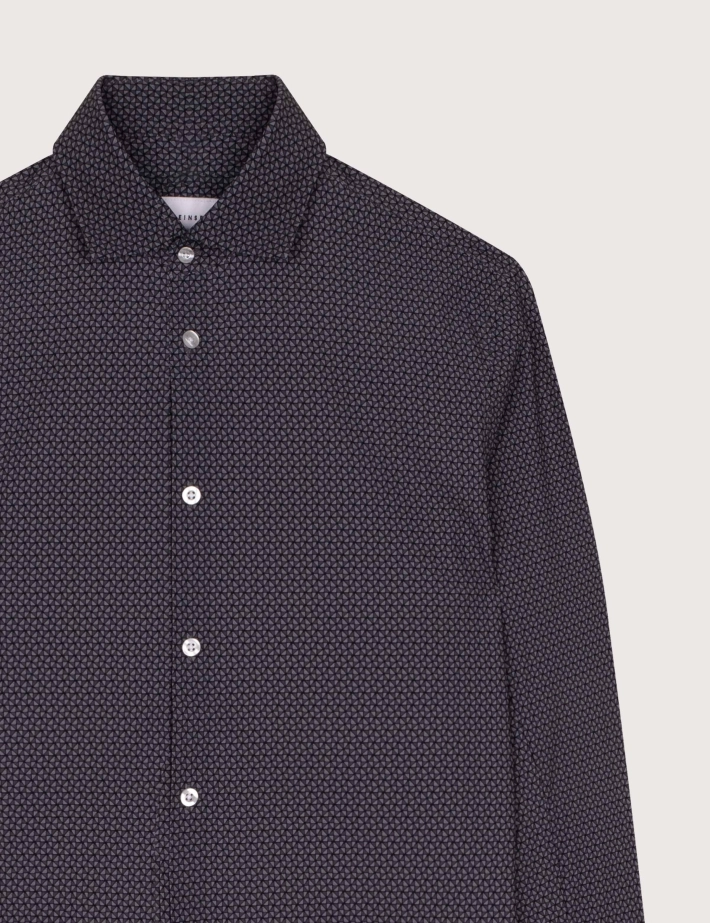 SSEINSE Chemise Homme Manches Longues Noir - 2