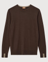 MOS MOSH Tricot Homme Adam Marron Chocolat