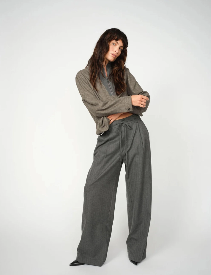MOS MOSH Pantalon Femme Leslie Monrose Anthracite - 3