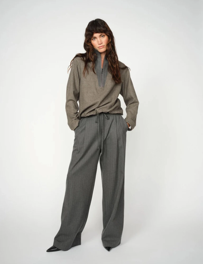 MOS MOSH Pantalon Femme Leslie Monrose Anthracite - 2