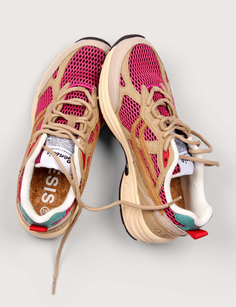 Genesis Baskets Femme G-Eco Contra Mesh Beige Corail - 4