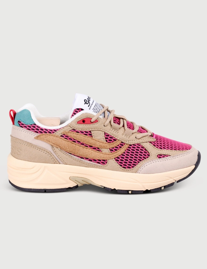 Genesis Baskets Femme G-Eco Contra Mesh Beige Corail
