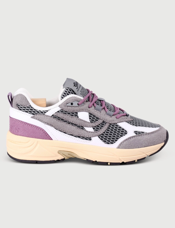 Genesis Baskets Femme G-Eco Multi Mesh Gris Blanc Lavande