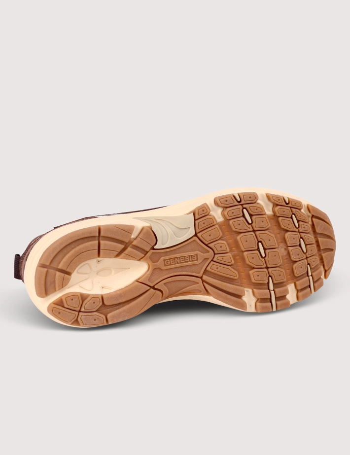 Genesis Baskets Femme G-Eco 2 Tones Mesh Marron Blanc - 5