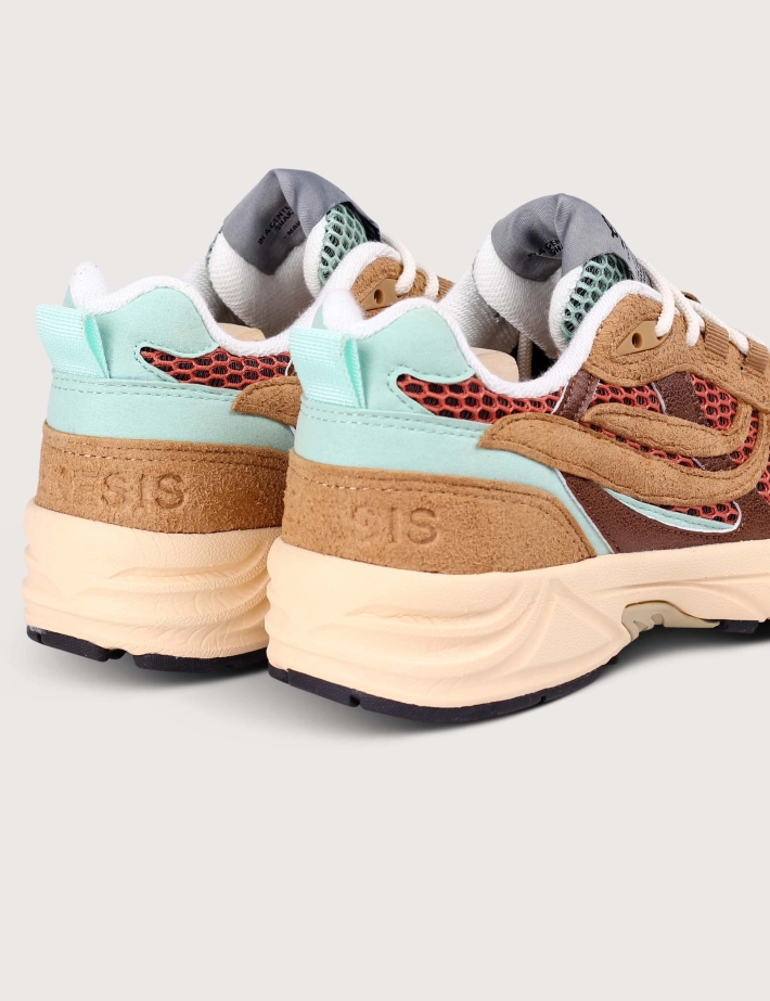 Genesis Baskets Femme G-Eco Multi Mesh Marron Menthe - 3