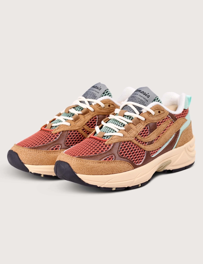 Genesis Baskets Femme G-Eco Multi Mesh Marron Menthe - 2