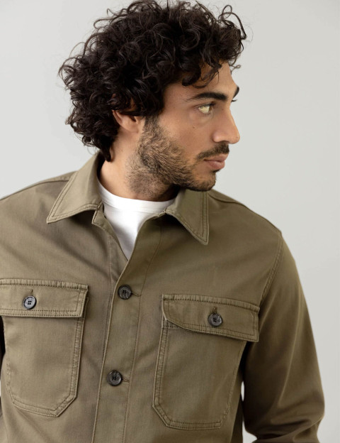 MOS MOSH Surchemise Homme Matteo Kaki - 4