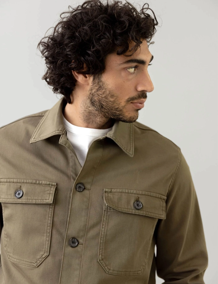MOS MOSH Surchemise Homme Matteo Kaki - 4