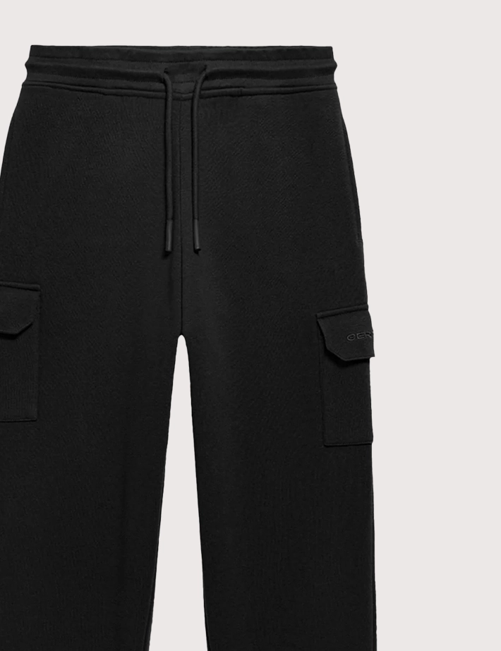 GERTRUDE Pantalon Cargo Mixte Jogging Mario Noir - 2