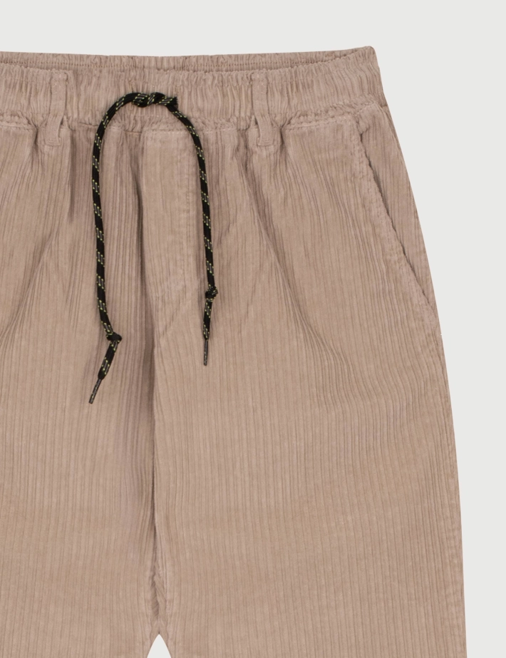 S001 Pantalon Homme en Velours Côtelé Beige - 2