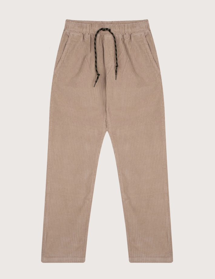 S001 Pantalon Homme en Velours Côtelé Beige