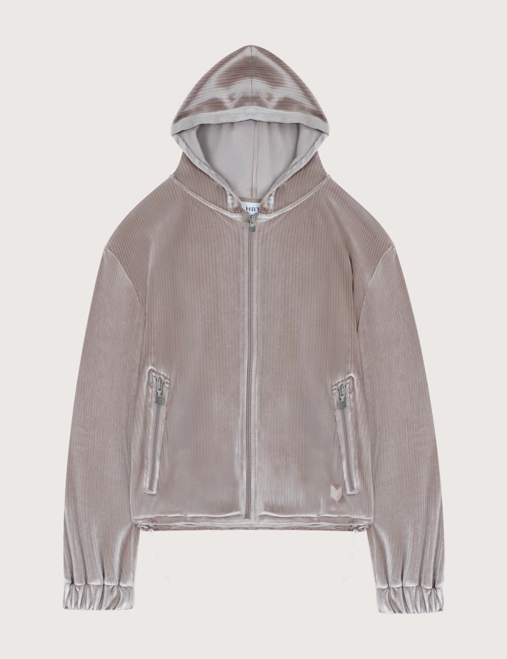 HBT Precieux Shiny Velvet | Ritchie Veste Femme Taupe